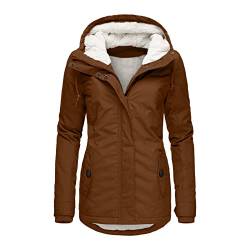 Vimoli Warme Winterparka Damen Winter Jacke Teddyfell gefütterte Winterjacke Steppjacke gefüttert Kunstfell Herbst Winter Übergangsjacke von Vimoli