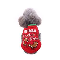 Vimoli Weihnachts-Hundekleidung für kleine Hunde Weihnachtskleidung für kleine Hunde Haustierkostüm für Weihnachten Katzen Hunde gestreifte Weste für Hunde von Vimoli