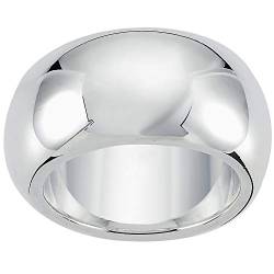 Vinani Design Ring abgerundet bauchig massiv glänzend 925 Sterling Silber Größe 54 (17.2) 2RHP54 von Vinani