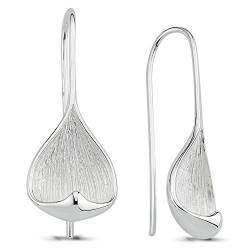 Vinani Ohrhänger Süßwasserperle glänzend 925 Sterling Silber Ohrringe 2OHX von Vinani