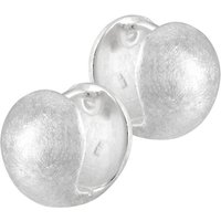 Vinani Paar Creolen, Vinani Klapp-Creolen Kugelform gebürstet Sterling Silber 925 Ohrringe CJQ von Vinani