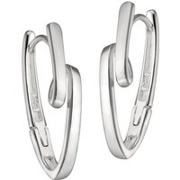 Vinani Paar Creolen, Vinani Klapp-Creolen Schlaufe U-Form Sterling Silber 925 Ohrringe CKN von Vinani