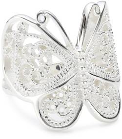 Vinani Ring Schmetterling Paisley glänzend Sterling Silber 925 Größe 52 (16.6) RSL52 von Vinani