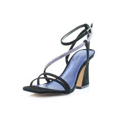 Vince Camuto Kressila Damen-Sandalen mit hohem Absatz, Schwarz/True Sue, 8.5 von Vince Camuto