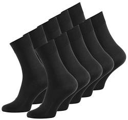 Vincent Creation 10 Paar Herren Business Socken schwarz, Baumwoll Herrensocken, Anzugsocken von Vincent Creation