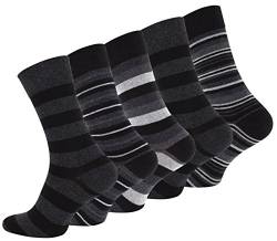 Vincent Creation 10 Paar Herren Casual Socken STRIPES mit hohem Baumwollanteil, Gr. 39-42 von Vincent Creation