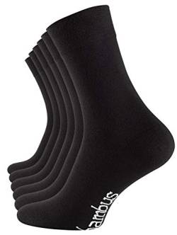 Vincent Creation 6 Paar Bambus Socken, Unisex Bambussocken für Damen und Herren (35-38, 6 Paar - Schwarz) von Vincent Creation