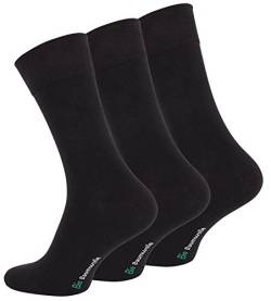 Vincent Creation 6 Paar Schwarze Herren Business-Socken aus reiner Bio-Baumwolle von Vincent Creation