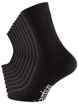 Vincent Creation 9 Paar Bambus Socken, Unisex Bambussocken für Damen und Herren (35-38, 9 Paar - Schwarz) von Vincent Creation