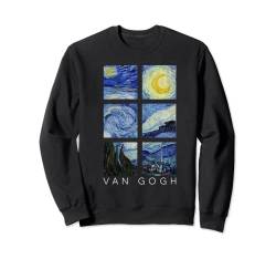 Van Gogh Malerei, Sternennacht, Collage, Vincent Van Gogh Sweatshirt von Vincent Van Gogh Art Aesthetic Paintings