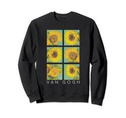 Van Gogh Sonnenblumen-Gemälde Collage Vincent Van Gogh Sweatshirt von Vincent Van Gogh Art Aesthetic Paintings