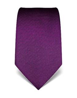 Vincenzo Boretti Herren Krawatte reine Seide strukturiert edel Männer-Design zum Hemd mit Anzug für Business Hochzeit 8 cm schmal/breit magenta von Vincenzo Boretti