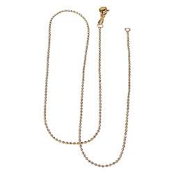 Vinesand 1 Beutel Gold Garantierte Perlenkette Kirgiserkette Pulloverkette DIY handgemachte Kette Schmuck Accessoires Halskette Ketten Kinder Mitgebsel (C, One Size) von Vinesand