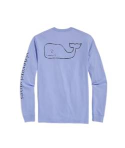 Vineyard Vines Men's Long-Sleeve Vintage Whale Pocket Tee T-Shirt, Jake Blue, S von Vineyard Vines