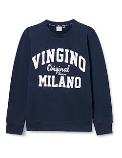 Vingino Boys Sweater Crewneck-Classic-Logo in Color Midnight Blue Size 10 von Vingino