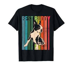 Vintage Boston Terrier T-Shirt Geschenk Idee von Vintage Boston Terrier Retro T-Shirts