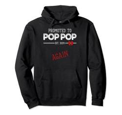 Vintage Promoted To Pop Pop Est. 2024 Again Bald to be Papa Pullover Hoodie von Vintage Dad Grandpa Great Grandpa