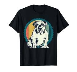 Vintage Englische Bulldogge T-Shirt Geschenk Idee von Vintage Englische Bulldoggen Retro T-Shirts