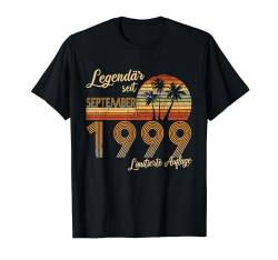 Geburtstag Legendär seit September 1999 Jahrgang Geschenk T-Shirt von Vintage Geburtstag Geschenkidee Deko