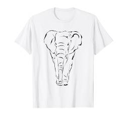 Vintage Illustration eines Elefanten T-Shirt von Vintage Illustration Designs
