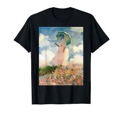 Claude Monet's Frau mit Sonnenschirm, Retro-T-Shirt T-Shirt von Vintage Images