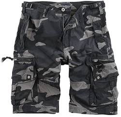 Vintage Industries Gandor Short Männer Short darkcamo XXL 100% Baumwolle Basics, Streetwear von Vintage Industries