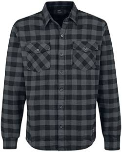 Vintage Industries Harley Shirt Männer Flanellhemd Charcoal/schwarz 3XL von Vintage Industries