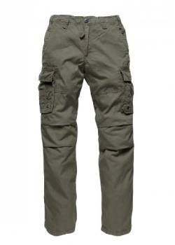 Vintage Industries Reef Pants Männer Cargohose Oliv S 100% Baumwolle Basics, Streetwear von Vintage Industries