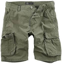 Vintage Industries Rowing Short Männer Short Oliv S 100% Baumwolle Basics, Streetwear von Vintage Industries