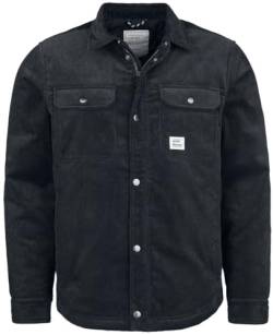 Vintage Industries Steven padded Shirt Jacket Männer Übergangsjacke schwarz M 100% Baumwolle Basics von Vintage Industries