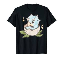 Baby Dinosaur Triceratops - Cute Kawaii Anime Aesthetic T-Shirt von Vintage Kawaii & Anime Stuff