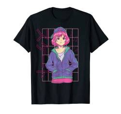 Skating Japanese Aesthetic Skate Music - Anime Skater Girl T-Shirt von Vintage Kawaii & Anime Stuff