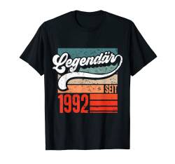 30.Geburtstag Frauen Männer Vintage Legendär Jahrgang 1992 T-Shirt von Vintage Legendär Jahrgang Geschenkideen Geburtstag