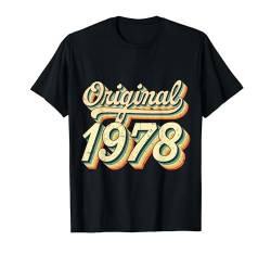 Original Jahrgang 1978 Vintage 44.Geburtstag Frauen Männer T-Shirt von Vintage Original Jahrgang Geschenkideen Geburtstag