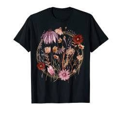 Vintage Boho WildFlower Botanical Flower Gepresste Blumen T-Shirt von Vintage Pressed Flowers Goblincore Cottagecore