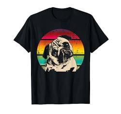 Retro Mops T-Shirt Geschenk Idee von Vintage Pug Retro T-Shirts