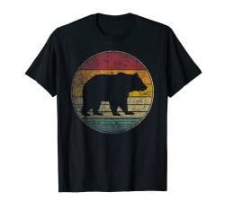 Grizzly Bear Vintage Retro Nature Zoo Papa Mama Hiking Camp T-Shirt von Vintage Retro Distressed Shirt Men Women Kids