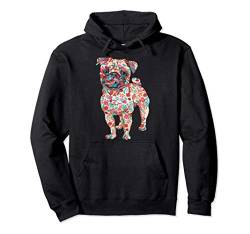 Vintage Mops Pullover Hoodie von Vintage Tier T-Shirts & Geschenkideen