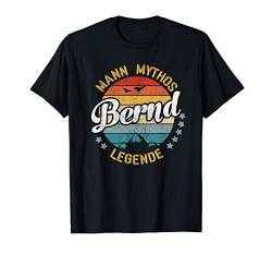 Herren Retro Bernd Mann Mythos Legende Vintage T-Shirt von Vintage Vornamen Geburtstagsgeschenk