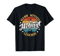 Herren Retro Helmut Mann Mythos Legende Vintage T-Shirt von Vintage Vornamen Geburtstagsgeschenk