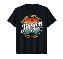 Retro Jürgen Mann Mythos Legende Vintage T-Shirt von Vintage Vornamen Geburtstagsgeschenk