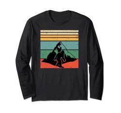 Retro Vintage Sunset mountain bigfoot Langarmshirt von Vintage retro tees