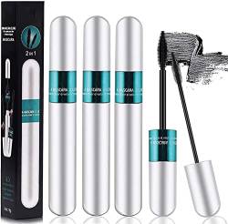 Lash Cosmetics Vibely Mascara, 4D Silk Fiber Lash Mascara,2 in 1 Thrive Mascara for Natural Lengthening and Thickening Effect,All Day Exquisitely Full, Thick, Smudge-Proof Eyelashes (3 Pcs) von Vinxan