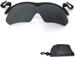 Vinxan Clip Cap Sports Sunglasses,2024 New Polarized Clip Cap Sunglasses,Mens Clip on Sunglasses for Fishing Biking Hiking Cycling Golf Eyewear Uv400,Outdoor Polarized Sunglasses Cycling (Black) von Vinxan
