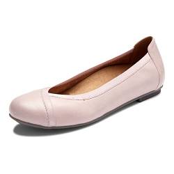 VIONIC Women's Spark Caroll Ballet Flat - Ladies Dress Casual Shoes with Concealed Orthotic Arch Support Light Pink 7 M US von Vionic