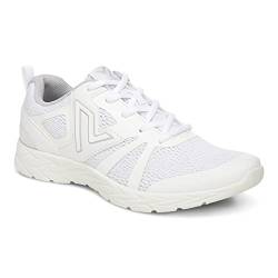 Vionic Brisk Miles Freizeit-Sneaker für Damen, stützende Wanderschuhe, die drei Zonen Komfort mit orthopädischer Einlegesohle, Fußgewölbeunterstützung, Sneakers für Frauen, Weiß (Weiß), 41 EU von Vionic