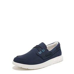 Vionic Harbor Skipper Herren Slip On Loafers-Supportive Walking Waschbare Schuhe mit Orthopädischer Einlegesohle Fußgewölbeunterstützung, Sneakers für Männer, Active Loafers, Marineblau, 45 EU von Vionic