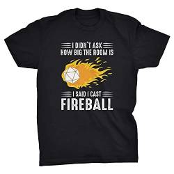 Viper I Said Cast Fireball Dungeons Dragons Dice T-Shirt, Schwarz , L von Viper