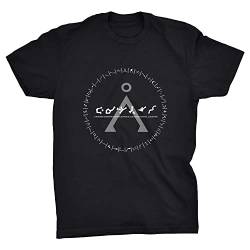 Viper Klassisches Stargate Earth Symbol Home T-Shirt, Schwarz , L von Viper
