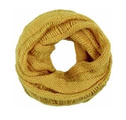 Viper Winter Rundschal Warmer Loop Schal Schlauchschal Tuch Trend Strickschal Loopschal (Grün-Gelb) von Viper